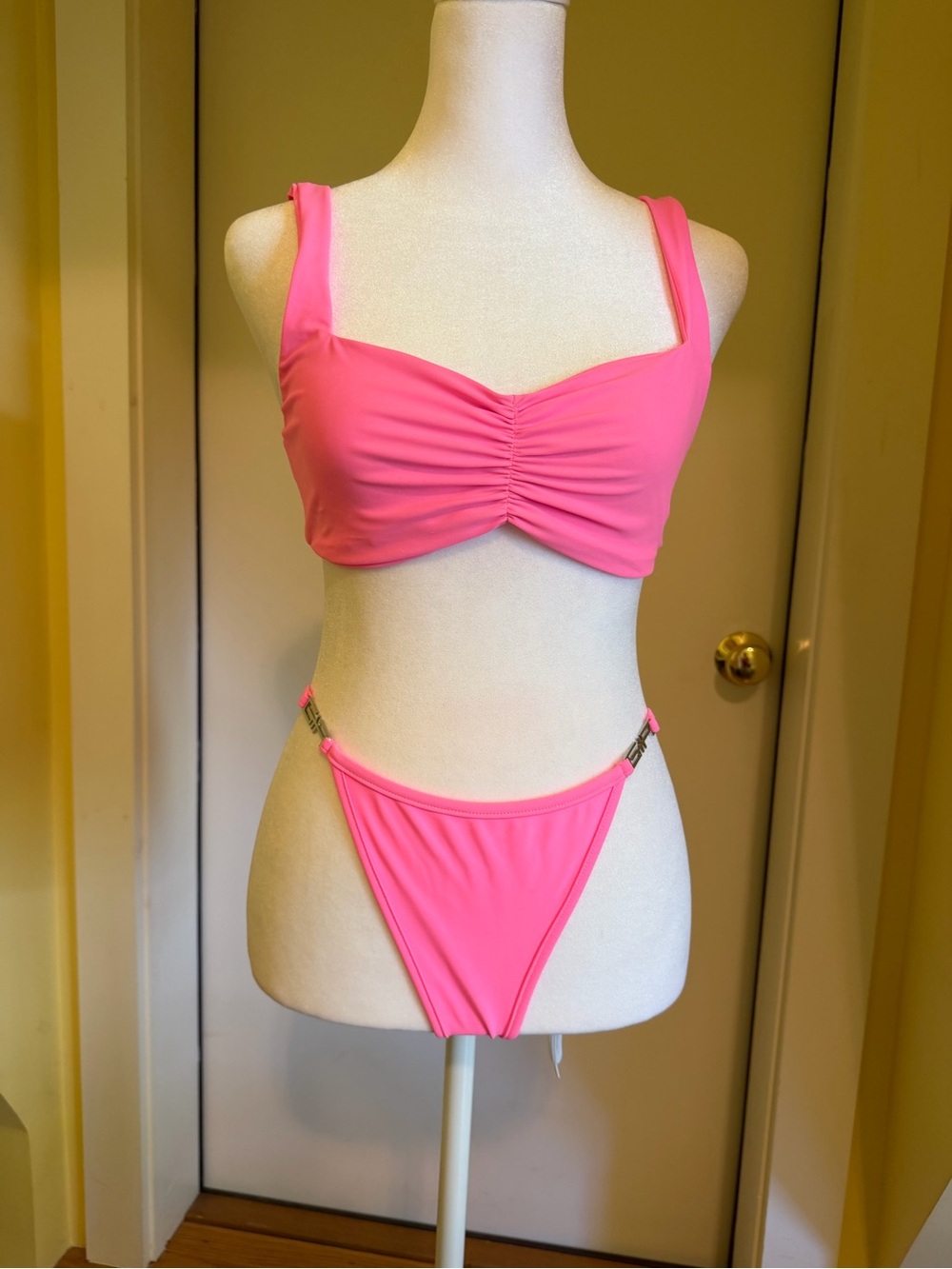 I.am.Gia neon pink bikini